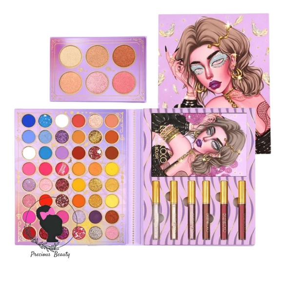 Kevin&Coco 54 Color Gold Feather Eyeshadow Palette - Picture 2 of 4